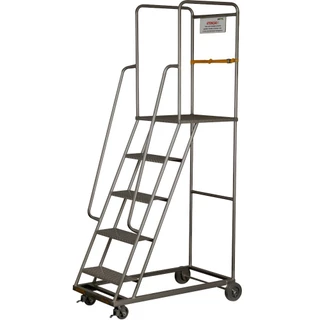 Escada plataforma de ferro 1,5 m 4 degraus + patamar - 58-D - Rod-Car em Oferta na Shopee