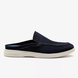 Mule Masculino Tulum Couro Azul em Oferta na Shopee