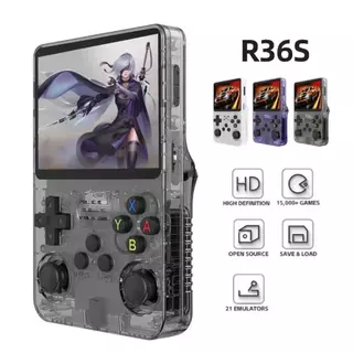Console Portátil R36S + de 15.000 Jogos Vídeo Game 64g Linux Tela IPS 3.5 Polegadas a Pronta Entrega em Oferta na Shopee