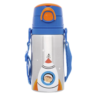 Garrafinha de Alumínio com Canudo Buba Aventuras Astronauta em Oferta na Shopee