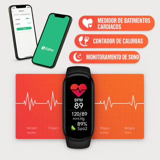 Smartband M7 Mede Pressão Batimentos Oxigênio e Sono Relógio Inteligente Android E Ios