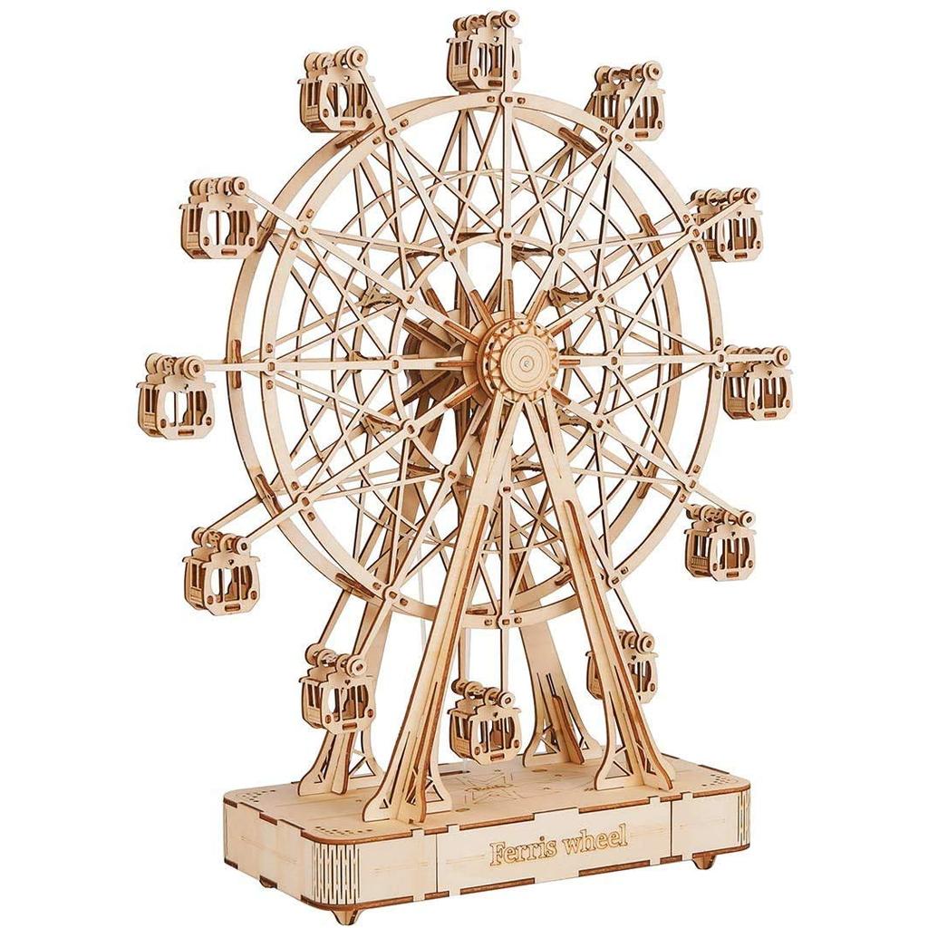 Direto Do Japão ROBOTIME 3D Wood Puzzle Roda Gigante | Shopee Brasil