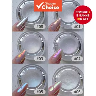 Pó Mágico de Unha Espelhado Y2K Espelho Tema do Céu 1 Frasco 1g Pó Lunar/Pó Cintilante, Adequado para Viagem/Mulheres e em Oferta na Shopee
