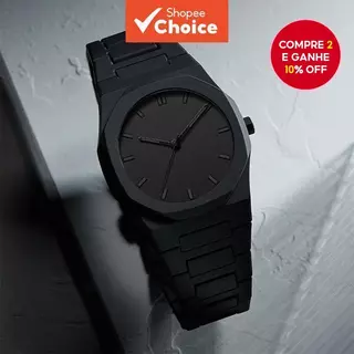 Relógio Minimalista de Plástico para Homens, Moda Esportiva, Quartz, Pulso Masculino em Oferta na Shopee
