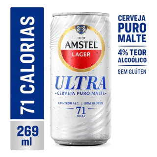CERVEJA AMSTEL ULTRA LATA 269ML PACK 12 UNIDADES