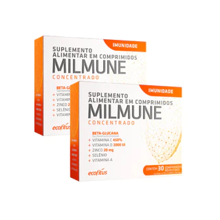 Kit 2 Milmune Concentrado Suplemento - 30 Cpr - Ecofitus