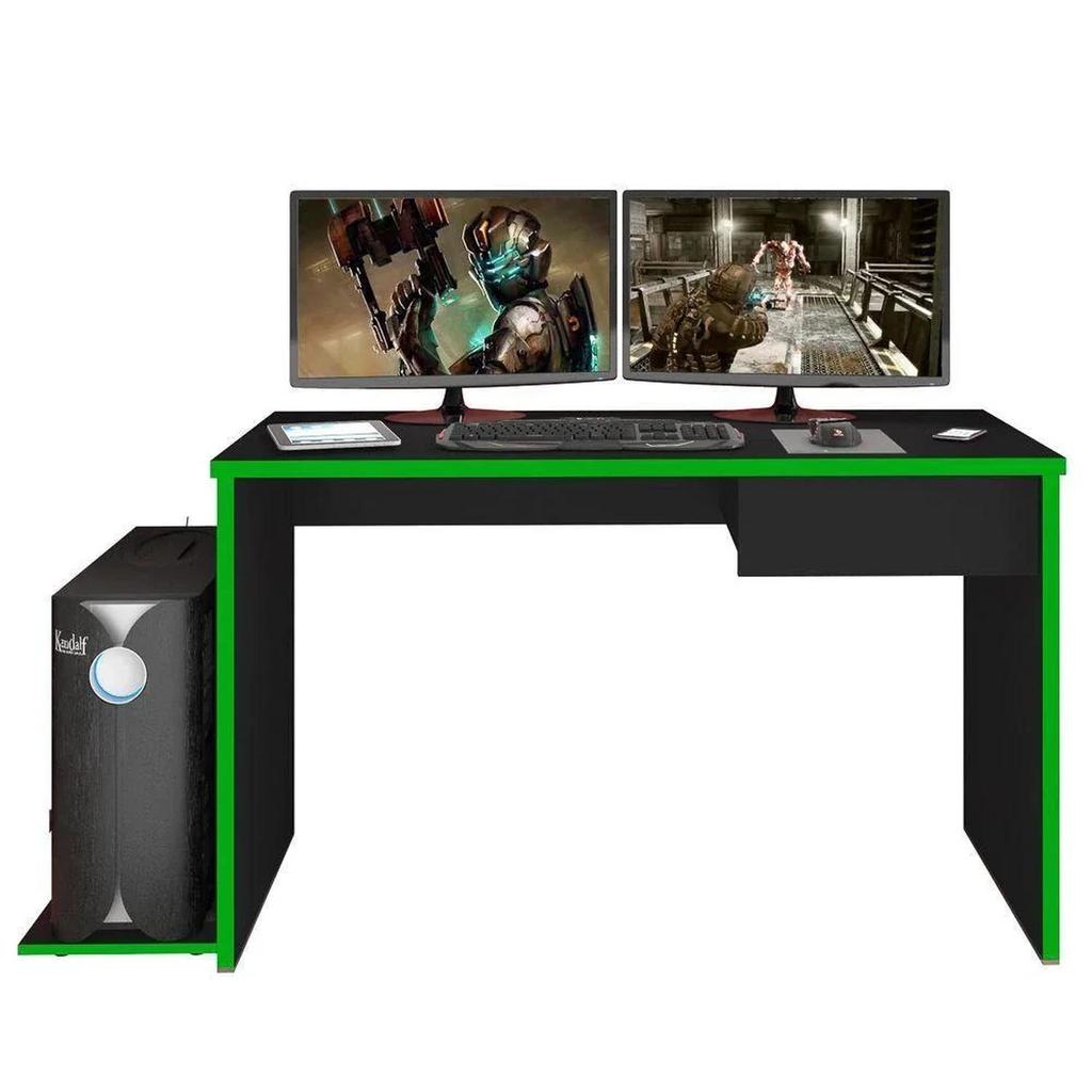 Mesa para Computador Notebook Desk Game Drx 8000 Z19 Preto/Verde