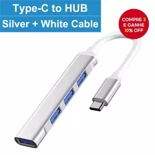 Hub USB C USB 3.0 Tipo C 4 Portas Multi Splitter Adaptador OTG para Macbook HUB Pro 13 15 Air Mi Pro para Acessórios de em Oferta na Shopee