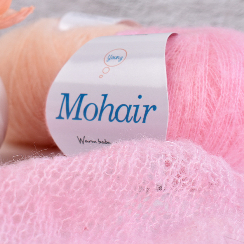 100g Fio Mohair De Cabelo Longo Fofo Premium Macio Anti-Pilling De