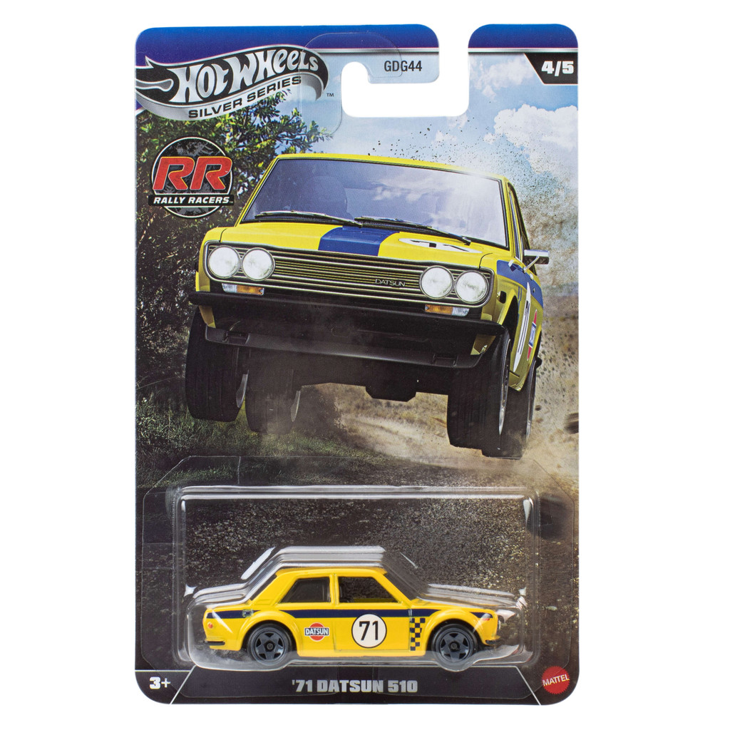 Hot Wheels Silver Series '71 Datsun 510 - Rally Racers | Shopee Brasil