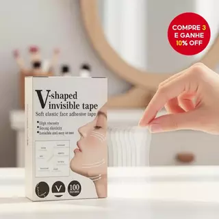 100 unidades de adesivos invisíveis para levantamento de beleza, que reduzem linhas finas e aparência de rugas. em Oferta na Shopee