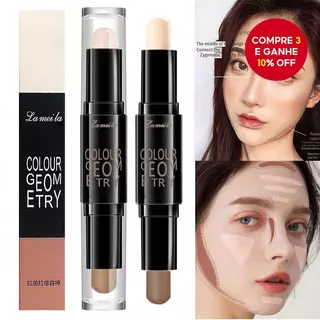 Everlast Pro Double Head Face Contour Stick-Bronzer De Destaque 3D E Caneta Corretora De Maquiagem , Brilho De Verão Cre em Oferta na Shopee