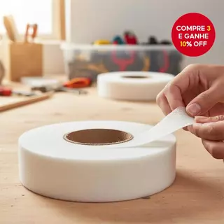 60 metros de malha de adesivo derretida quente de dupla face com forro de filme não tecido para passar a ferro em Oferta na Shopee