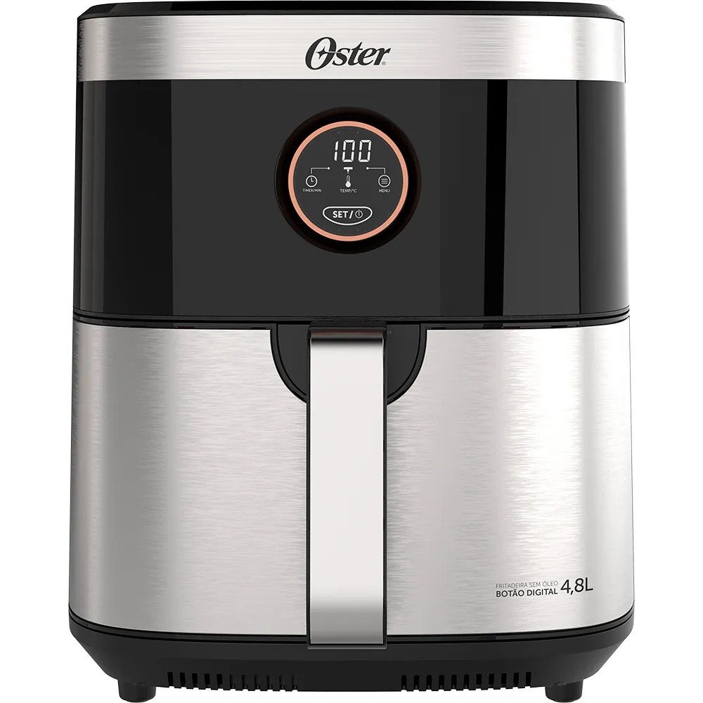 Air Fryer Black Inox Oster 127v