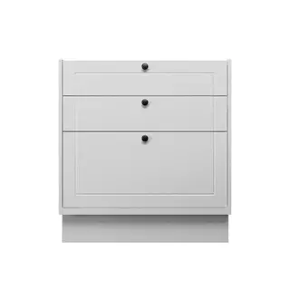 Balcão Cozinha MDF Herval Viana, 3 Gavetas, Branco Ártico, 80 cm em Oferta na Shopee
