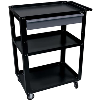 Carrinho para ferramentas aberto com 3 prateleiras e 1 gaveta - Dark - Presto em Oferta na Shopee