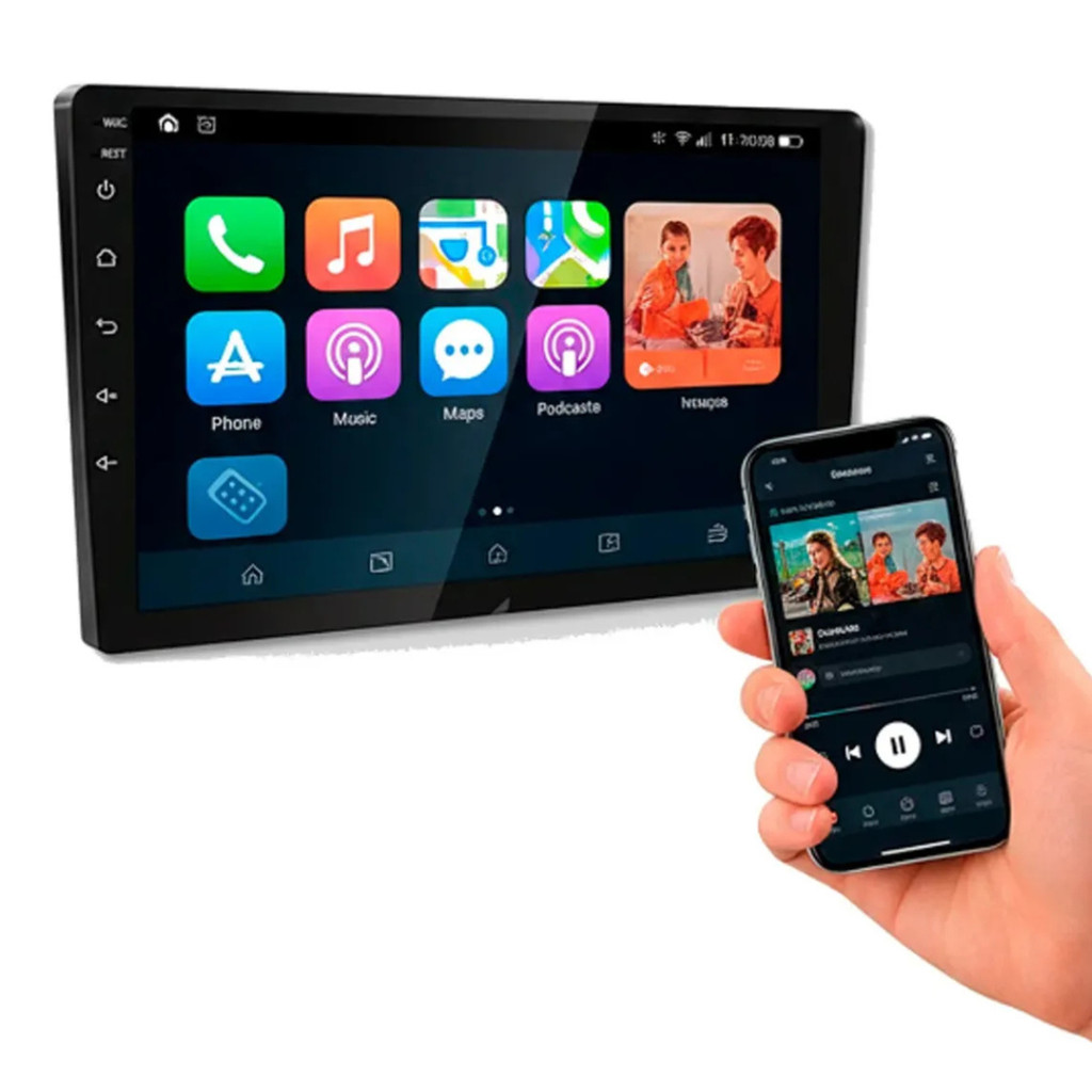 CENTRAL MULTIMIDIA MP5 9 POLEGADAS SEM FIO ANDROID AUTO | Shopee Brasil