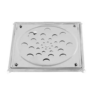 Ralo Grelha Quadrado Com Caixilho 10X10 Inox 304 Valle Metais em Oferta na Shopee