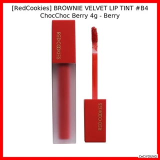 [RedCookies] Tinta Lip De Veludo BROWNIE # B4 ChocChoc Berry 4g -/Tint Coreano/Acabamento/100 % Autentico b em Oferta na Shopee