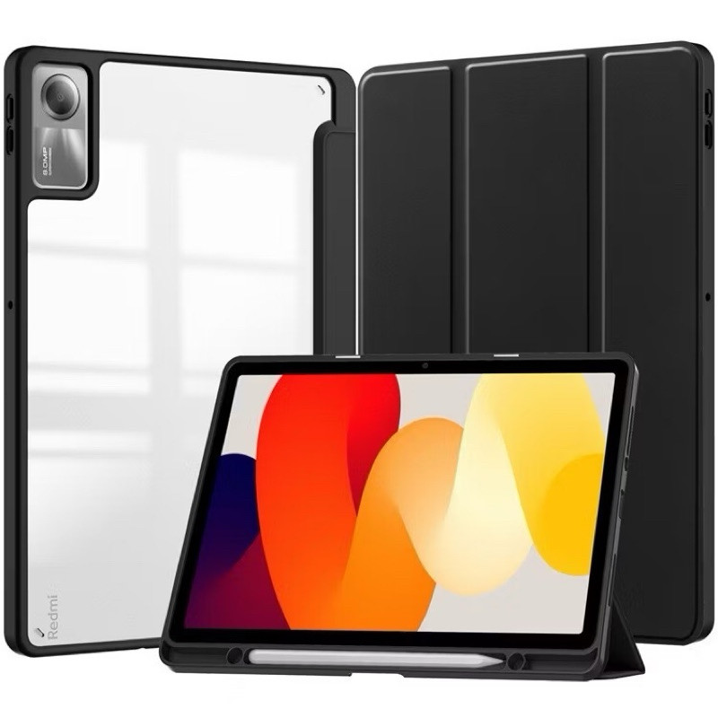 Capa Magnética Acrílica Para Xiaomi Redmi Pad SE 11" (2023) Com Suporte Caneta