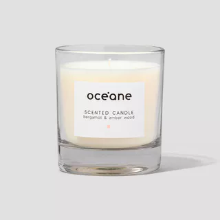 Vela Aromatizada de Bergamota e âmbar - Scented Candle 180g em Oferta na Shopee