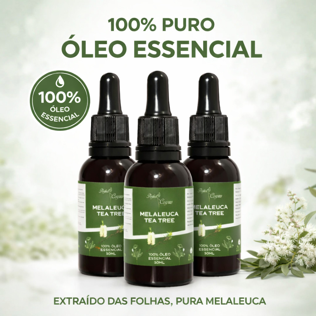 Óleo Essencial De Melaleuca 100% Puro 30ml Contra Micose Acne | Shopee ...