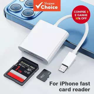 Leitor De Cartão 2 Em 1 Type C IOS Lightnig Flash Drive TF SD Para iPad Tablet iPhone em Oferta na Shopee