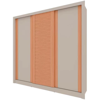 Guarda-Roupa Casal Bartira Village com 3 Portas 4 Gavetas e 243,1cm em Oferta na Shopee