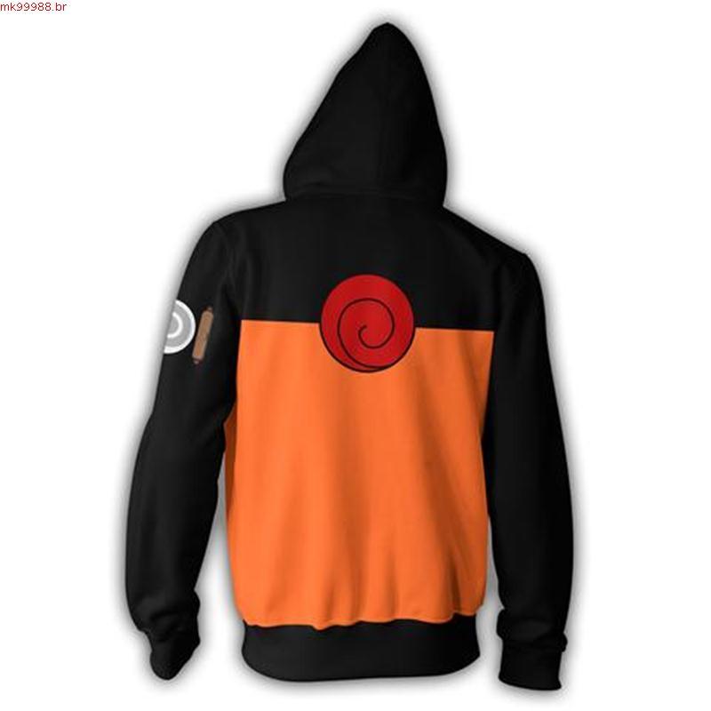 Quente Anime Naruto 3D Zip Jaquetas Cosplay Trajes Homens Hoodies Moletom Uzumaki Akatsuki Haruno Sakura Roupas Com Zípe