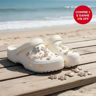 Encantos DIY Croc Jibz – Acessórios para sandálias femininas com designs de coelho, flor, borboleta e pérola. em Oferta na Shopee