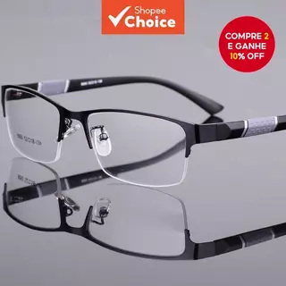 Óculos Anti-radiação masculino clássico meia armação óculos masculino feminino Anti-luz azul Compu em Oferta na Shopee