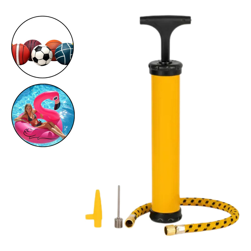 Bomba De Ar Manuel Para Encher Bola Boia Inflaveis 24cm | Shopee Brasil