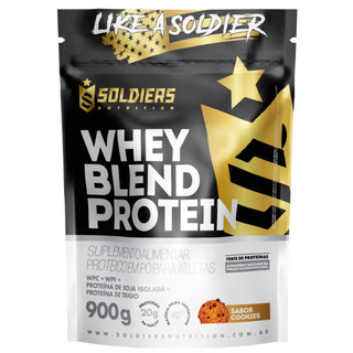 Whey Blend Protein Concentrado e Isolado 900g Soldiers Nutrition Suplemento Proteína Muscular Recuperação — foto 2 — Achou Levou Brasil