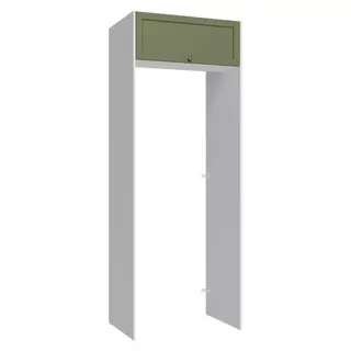 Porta-Geladeira 83 cm 1 Porta Basculante Branco/Verde Vik Madesa em Oferta na Shopee