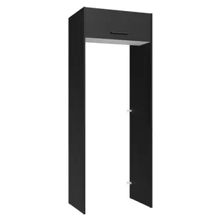 Porta-Geladeira 83 cm 1 Porta Basculante Preto/Branco/Preto Agata Madesa em Oferta na Shopee