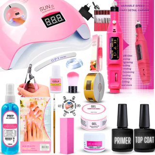 Kit Unha Gel Alongamento De Unha Acrigel Profissional Completo Premium - Envio Imediato em Oferta na Shopee
