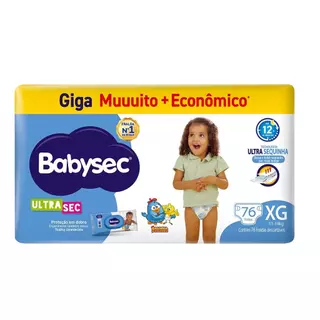 Fralda Babysec Galinha Pintadinha Ultra XG 76 Unidades em Oferta na Shopee