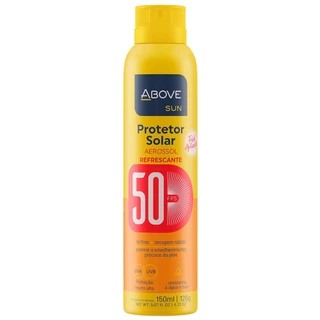 Protetor solar aerosol 150 ml FPS 50 Sun Above em Oferta na Shopee