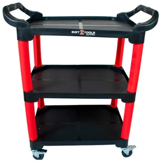 Carrinho para ferramentas aberto com 3 bandejas Sigma em Oferta na Shopee