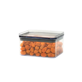 Pote de acrílico 480ml com tampa hermético quadrado - Tüd em Oferta na Shopee