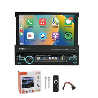 Radio Carro Retrátil 7 Polegadas Bluetooth Android Auto USB FM Multimidia