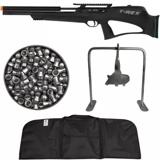 Carabina de Pressão PCP T-Rex Bullpup 5.5mm FXR279 Com Válvula Reguladora - Artemis + Capa + Chumbo + Alvo Javali em Oferta na Shopee