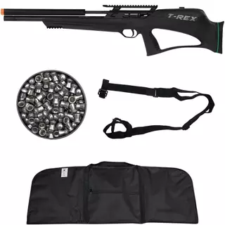 Carabina de Pressão PCP T-Rex Bullpup 5.5mm FXR279 Com Válvula Reguladora - Artemis + Capa + Chumbo + Bandoleira em Oferta na Shopee