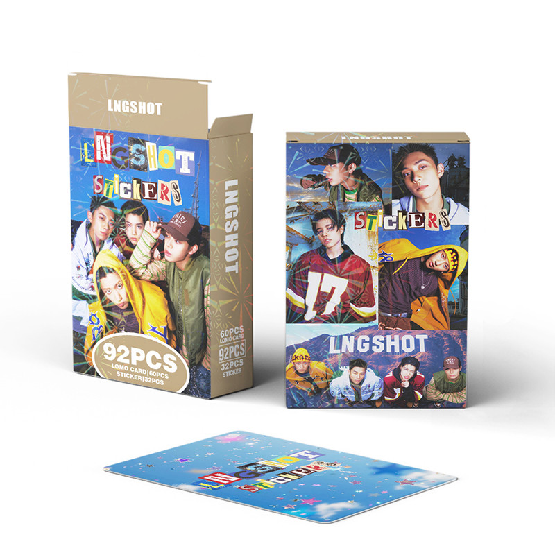 92 Unidades/Caixa LNGSHOT Photocards SHOT CALLERS KPOP LOMO Cartão