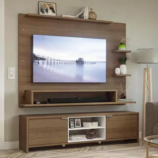 Rack com Painel para TV até 60 Polegadas 180 cm Metz Madesa em Oferta na Shopee