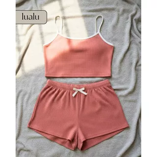 Pijama Baby Doll Feminino Sexy Liso Baby Dool Canelado em Oferta na Shopee