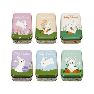 Kit 6 Caixinhas de Páscoa Coelho Em Metal Decoradas em Oferta na Shopee