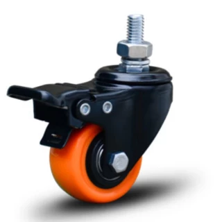 Rodízio giratório com freio 2" PVC espiga - GLEBF.210.BPA.E - Colson em Oferta na Shopee
