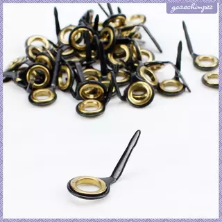 [Gazechimp] 40pcs 4 Tamanhos Conjunto De Pontas De Guia De Vara De Pesca Em Aço Inoxidável Cerâmica Kit De Ferramentas D em Oferta na Shopee