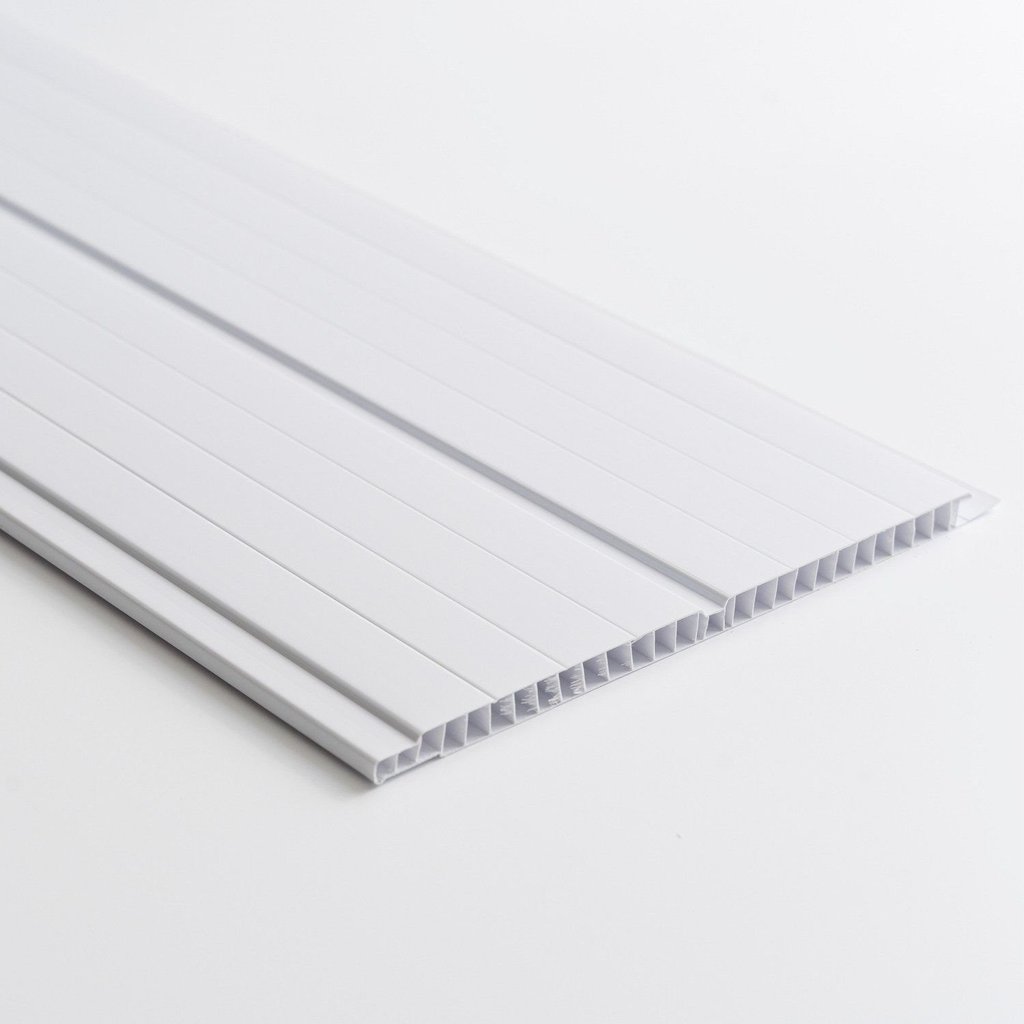 Forro de PVC Duplo Frisado 8mm x 20cm x 3m Belplast - Caixa com 7,2m2 ...